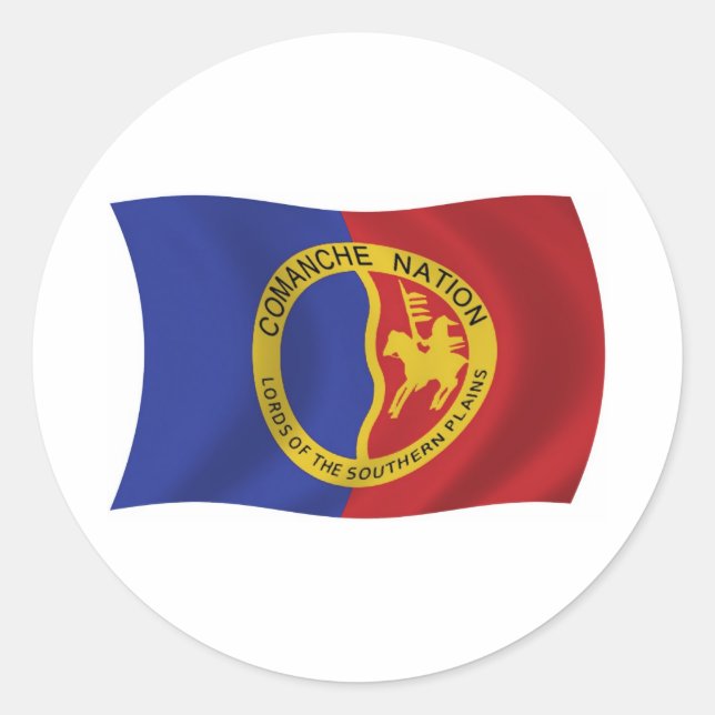 Comanche Nation Flag Sticker (Front)