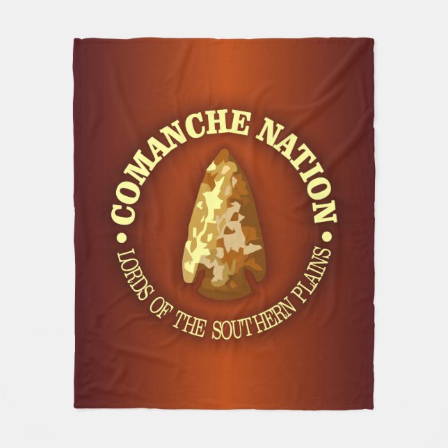 Comanche Nation Fleece Blanket (Front)