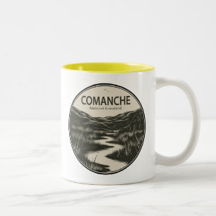 Comanche National Grassland Colorado Stream Two-Tone Coffee Mug
