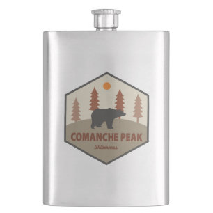 Comanche Peak Wilderness Colorado Bear Hip Flask