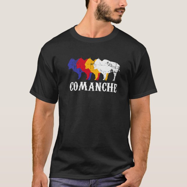 Comanche People Native American Indian Medicine Wh T-Shirt (Front)