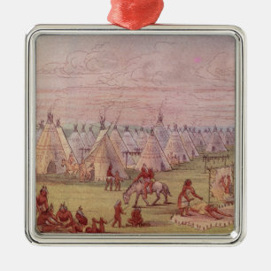 Comanchee Village Metal Tree Decoration