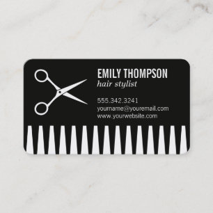 Comb   Hair Stylist Business Card