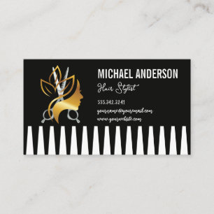Comb   Salon Logo Business Card
