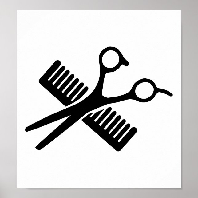 Comb & Scissors Poster (Front)