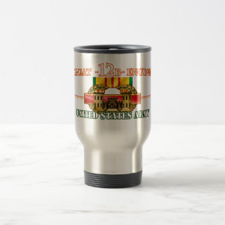 COMBAT 12B ENGINEER VIETNAM TRAVEL MUG