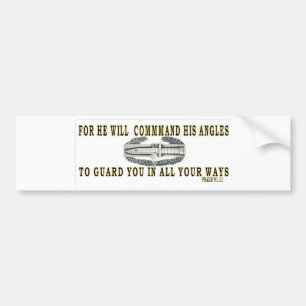 COMBAT ACTION PSALM 91 BUMPER STICKER