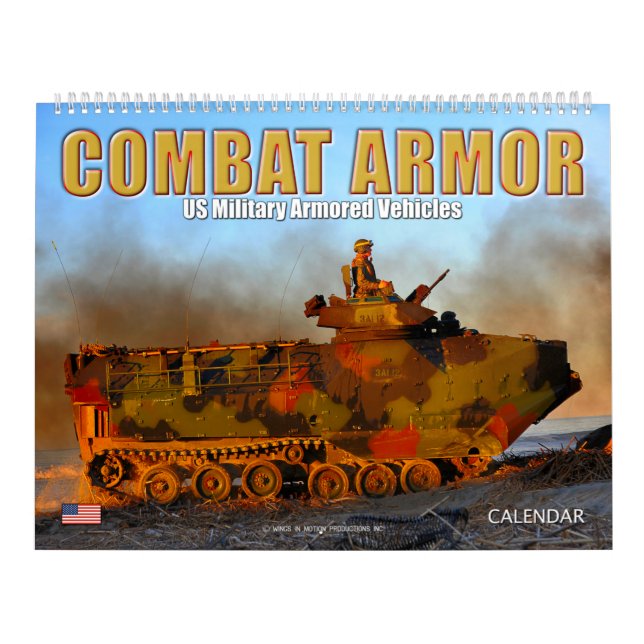 COMBAT ARMOR - US Military Armoured Vehicles Calendar (Cover)