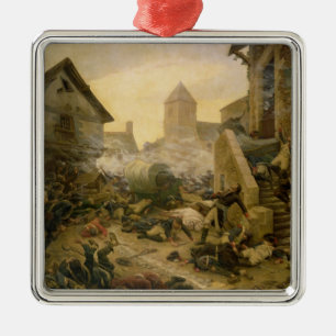 Combat at Cholet or The Suicide of General Metal Tree Decoration