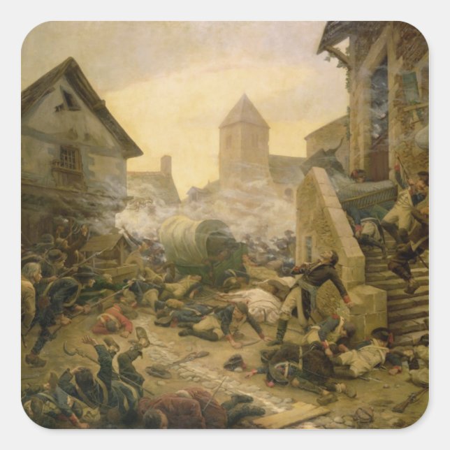 Combat at Cholet or The Suicide of General Square Sticker (Front)