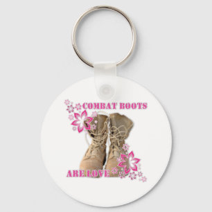 combat boots are love key ring