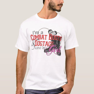 Combat Boots & Dogtags Girl T-Shirt