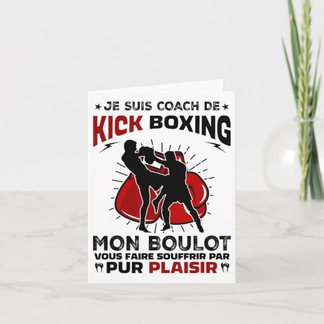 Combat Boxer Vs Coach  Card (Front)