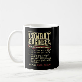 Combat Engineer Dictionary Term  Coffee Mug