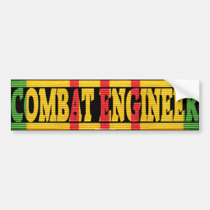 Combat Engineer Vietnam Service Medal Sticker