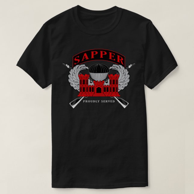 Combat Engineers Sapper  T-Shirt (Design Front)