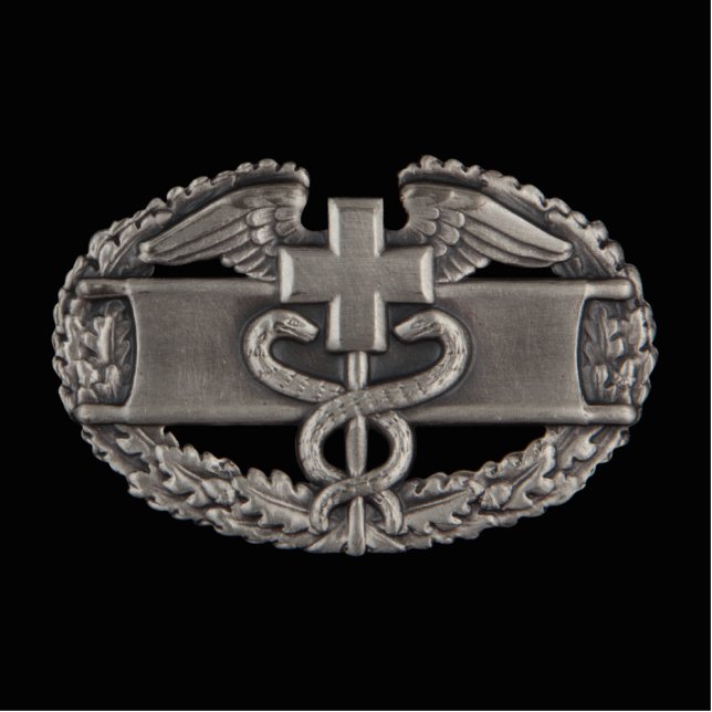 Combat Field Medical Badge (CFMB) Standing Photo Sculpture (Front)