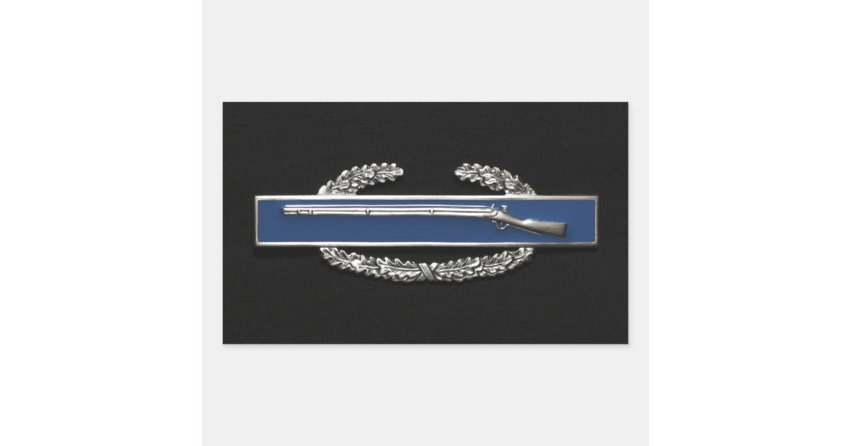 Combat Infantry Badge (CIB) Rectangular Sticker | Zazzle