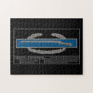 Combat Infantry Badge Technical Jigsaw Puzzle