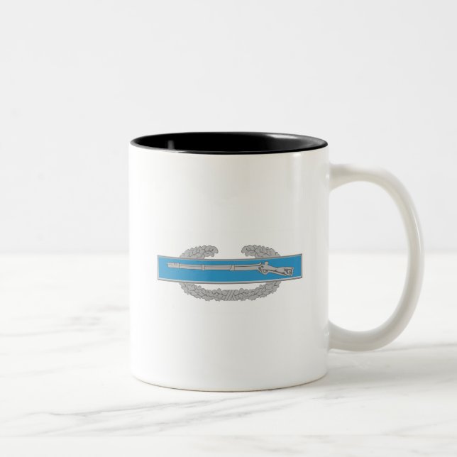 Combat Infantry Badge Two-Tone Coffee Mug (Right)