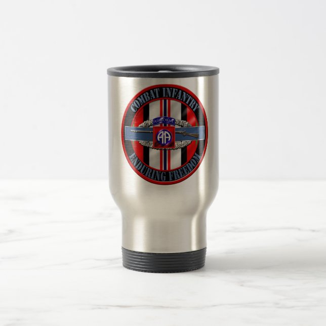 Combat Infantry OEF 82nd Airborne Travel Mug (Center)