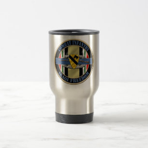 Combat Infantry OIF 1st CAV Travel Mug
