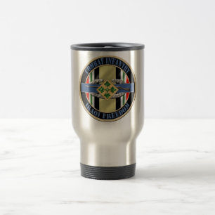 Combat Infantry OIF 4th ID Travel Mug