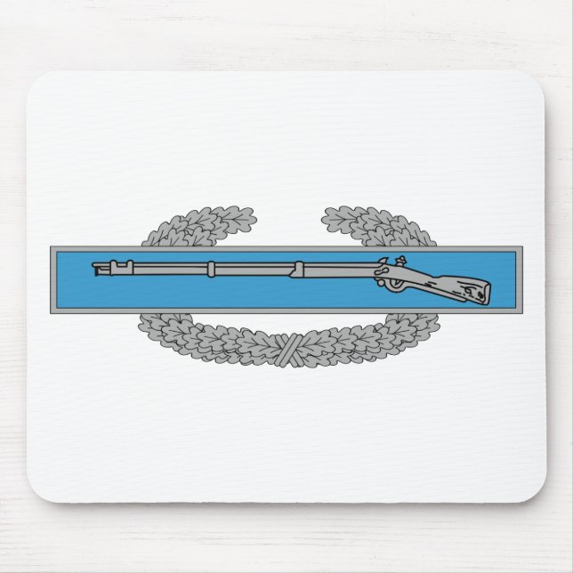 Combat Infantryman Badge CIB Army Veteran Mouse Mat (Front)