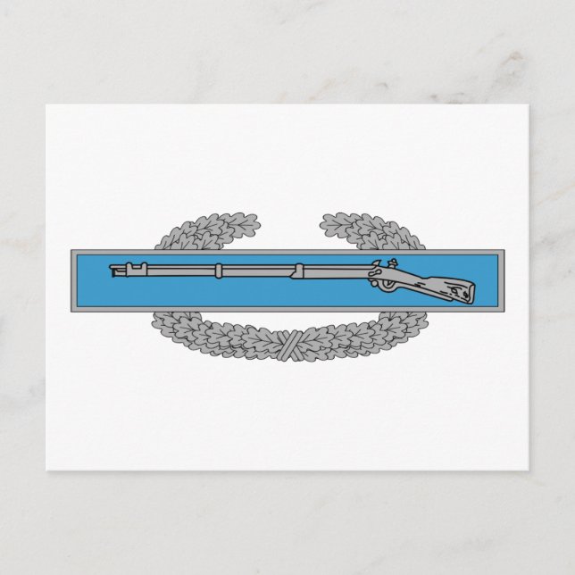Combat Infantryman Badge CIB Army Veteran Postcard (Front)