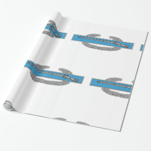 Combat Infantryman Badge CIB Army Veteran Wrapping Paper