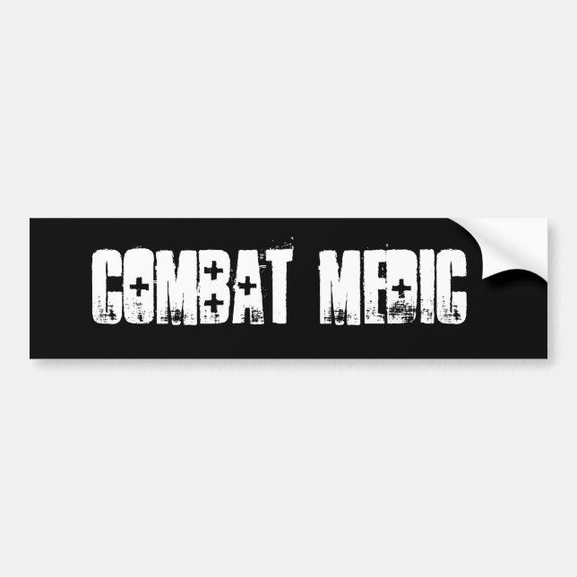 Combat medic Bumper Sticker (Front)