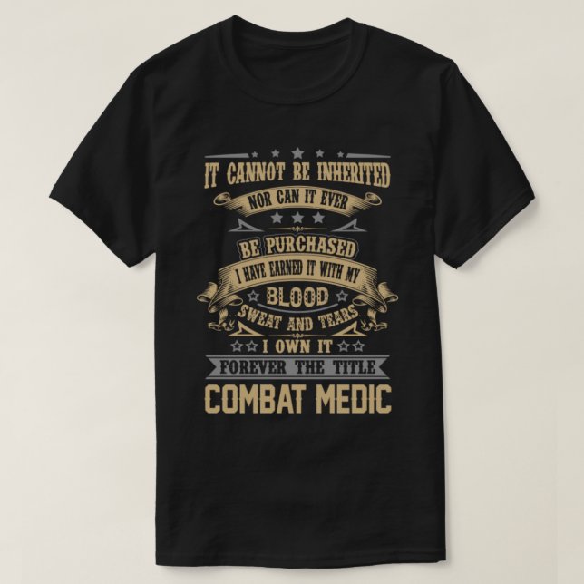 Combat Medic Combat Medic __ T-Shirt (Design Front)