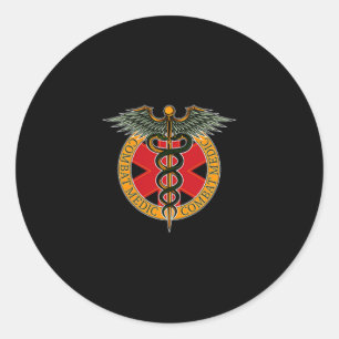 Combat Medic Soldier Veterans Veteran's Day Combat Classic Round Sticker