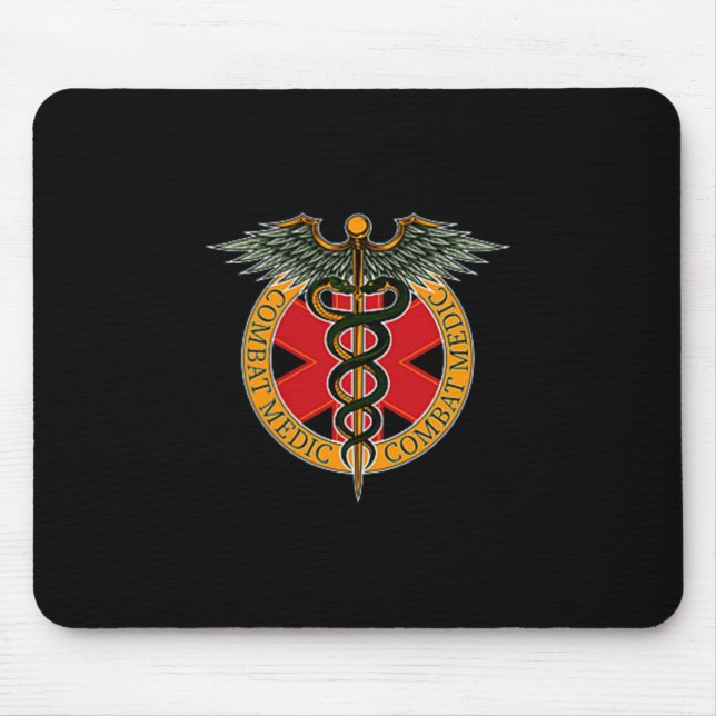 Combat Medic Soldier Veterans Veteran's Day Combat Mouse Mat (Front)