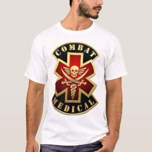 Combat Medical Skull & Swords Cross Patch T-Shirt