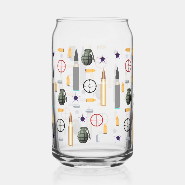 combat  patter style  can glass (Front)