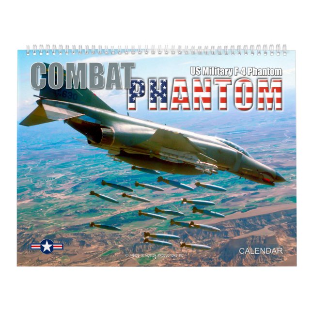 COMBAT PHANTOM - US MILITARY F-4 PHANTOM CALENDAR (Cover)