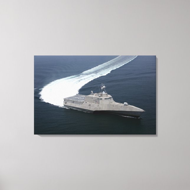 Combat ship Independence in the Gulf of Mexico Canvas Print (Front)