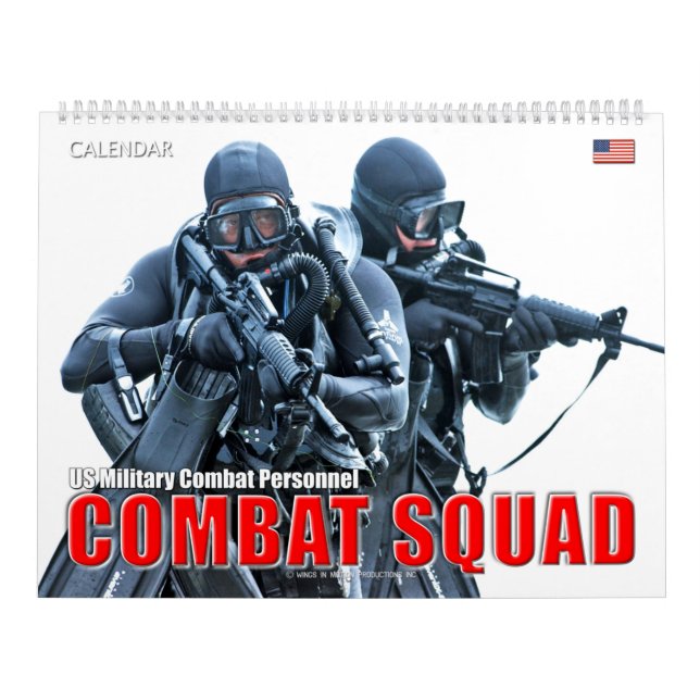 COMBAT SQUAD - US Military Combat Personnel Calendar (Cover)