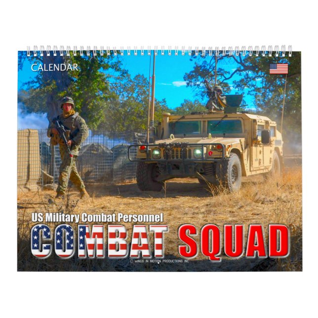 COMBAT SQUAD - US Military Combat Personnel Calendar (Cover)