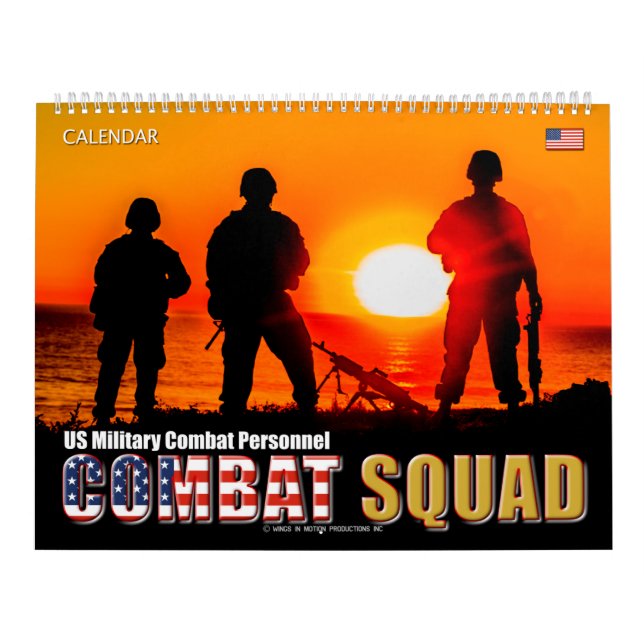 COMBAT SQUAD - US Military Combat Personnel Calendar (Cover)