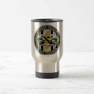 Combat Tanker Armour 19K OIF 1st CAV Travel Mug