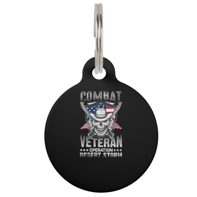 combat veteran operation desert storm pet tag (Front)