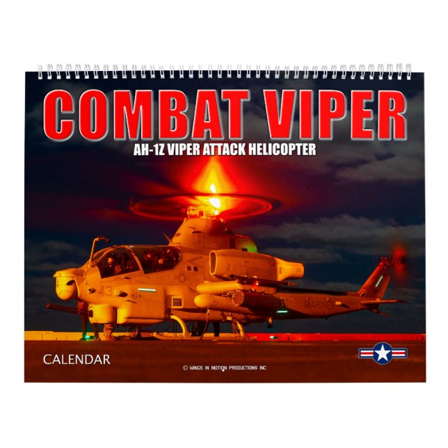 COMBAT VIPER - AH-1Z VIPER Attack Helicopter Calendar (Cover)