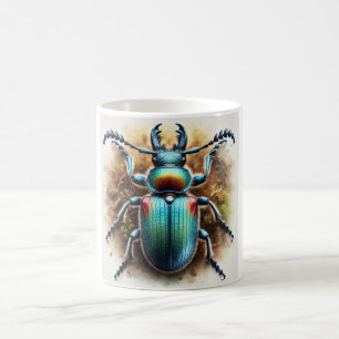 Combclawed beetle 120724IREF127 - Watercolor Coffee Mug