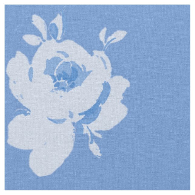 Combed Cotton Fabric in Emalyn blueberry 2 (Close Up)