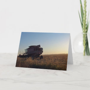 Combine at Sunset Card