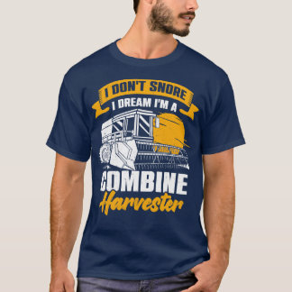 Combine Harvester Driver Farming Farm Farmer Gift T-Shirt