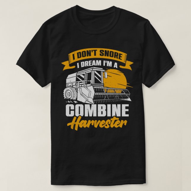 Combine Harvester Driver Farming Farm Farmer Gift T-Shirt (Design Front)