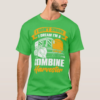 Combine Harvester Driver Farming Farm Farmer Gift T-Shirt